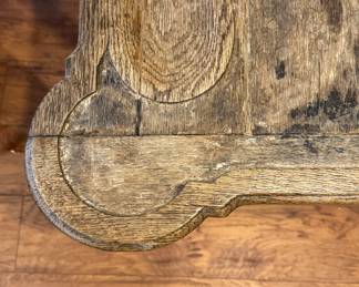 Antique Game Table with Hoof Feet. Measures 33” x 33” x 28” H. Photo 2 of 3.