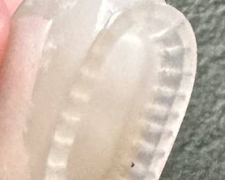 Antique White Jade Snuff Bottle. Photo 3 of 3.