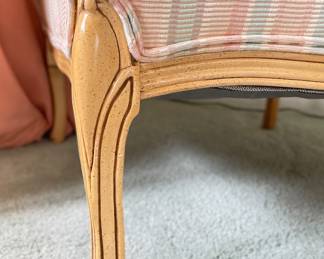 Hickory Kay Lyn French Provincial Wing Back Chair. Measures 28" W x 34" D. Photo 5 of 5.