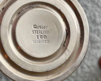 Cartier Sterling Silver Candlesticks. Photo 2 of 2.