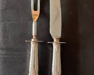 Sterling Silver Carving Set.