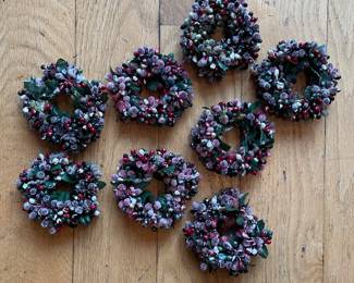 Set of 8 Candlestick Rings.