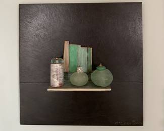 Bronze Still Life - 2 Available. Copper & Recycled Glass from Bali & Ghana. Photo 1 of 4.