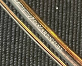 Tiffany Elsa Peretti Rose Brooch Sterling Silver with Red Silk. Photo 2 of 2.