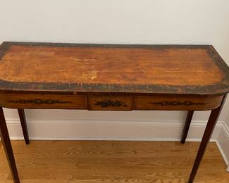 Antique Hall Table / Console. Measures 48" W x 19.5" D x 31.5" H. Photo 2 of 5.