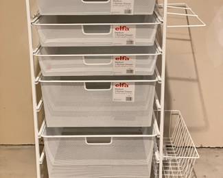 Elfa Wrapping Paper Station on Cart Casters. Photo 1 of 2.