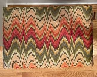 Pair of Scott Arthur Yerkey Furniture Lee Jofa Karsa Flamestitch Fall Upholstered Benches. Each Measures 24" x 17" x 20" H. Photo 3 of 4.