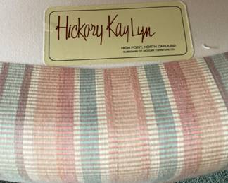 Hickory Kay Lyn French Provincial Wing Back Chair. Measures 28" W x 34" D. Photo 4 of 5.