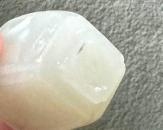 Antique White Jade Snuff Bottle. Photo 3 of 3.