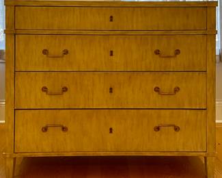 Alexa Hampton for Hickory Chair Three Drawer Chest of Drawers. Measures 46.5" W x 23.25" D x 39.5" H. Photo 1 of 2.