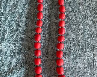 Red Coral Necklace.