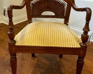 Set of 4 Antique Indochine Chairs. Each Measures 21" W x 22" D x 20" Seat Height. Photo 1 of 4.