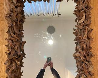 Rustic Driftwood Mirror. Measures 43" x 32". Photo 1 of 3.