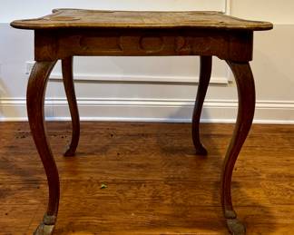 Antique Game Table with Hoof Feet. Measures 33” x 33” x 28” H. Photo 1 of 3.