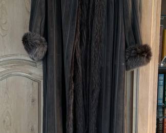 Vintage Fur-Lined Full Length Coat. Photo 1 of 2.