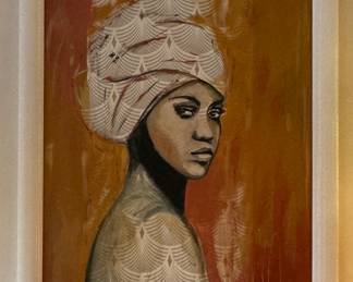 Portrait of Woman. Oil on Canvas. Signed By Artist. Photo 1 of 2.