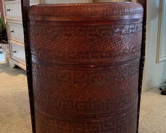 Antique Chinese Wedding Basket. Photo 1 of 3.