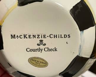 Mackenzie-Childs Courtly Check Vase. Photo 2 of 2.
