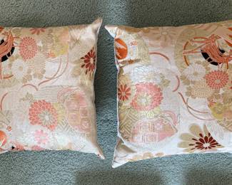 Vintage Pillows Hand-Made By Benjamin Green-Field, "Chicago's Mad Hatter."