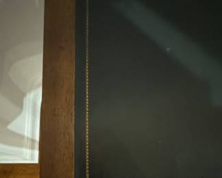 Henredon Writing Desk with Leather Top and Cabriole Legs. Photo 6 of 6.