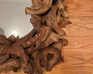 Rustic Driftwood Mirror. Measures 43" x 32". Photo 3 of 3.