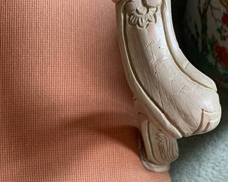 Vintage Baker Furniture French Fauteuil Arm Chair. Fading on Seat Cushion. Will Need Reupholstering. Frame Great As Is But Would Be AMAZING Painted. Ask Us About Resources. Photo 2 of 6.