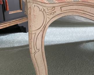 Vintage Baker Furniture French Fauteuil Arm Chair. Fading on Seat Cushion. Will Need Reupholstering. Frame Great As Is But Would Be AMAZING Painted. Ask Us About Resources. Photo 6 of 6.