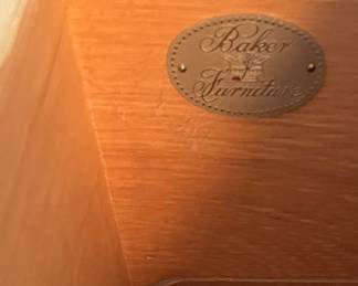 Vintage Baker Furniture French Provincial Louis XV Style Two-Drawer Hand Carved Chest of Drawers. Measures 48" W x 20" D x 34" H. Photo 4 of 4.