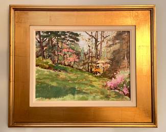 "Ours To Keep," Oil and Canvas. Kathie Odom. Signed By Artist. Measures 15" x 11" ; 24" x 20" Including Frame. Photo 1 of 2.