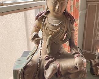 Bronze Tibetan Diety. Photo 2 of 3.