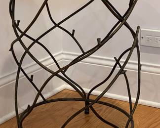 Rose Tarlow Style Twig Side Table with Granite Top. Measures 18" D x 25" H. Photo 1 of 3.