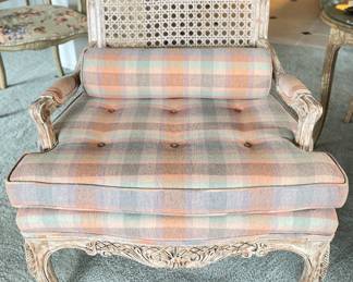 Interior Crafts Cane Back French Provincial Chair. Measures 27" W x 23" D. Photo 1 of 5.