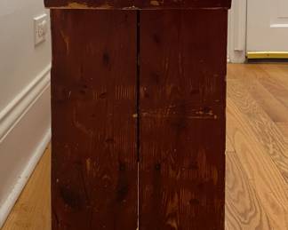 Rustic Red Painted Bench. Measures 42" W x 11" D x 20" H. Photo 3 of 3.