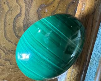 Vintage Malachite Easter Egg.