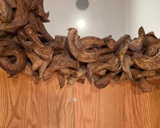 Rustic Driftwood Mirror. Measures 43" x 32". Photo 2 of 3.