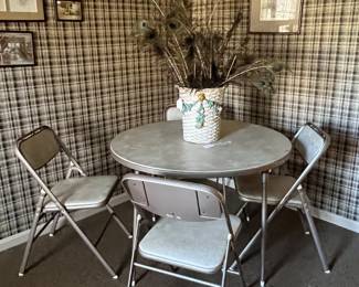 UP STAIRS CARD TABLE SET