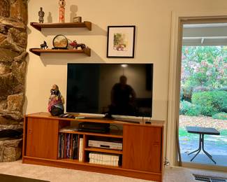 Mid Century Danish Teak Entertainment Cabinet ! Sorry but Family kept TV.