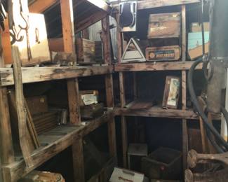 Wooden crates and boxes some advertising