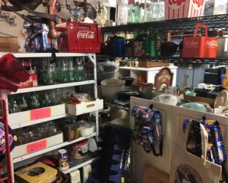 Soda pieces and bottles