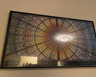 Barcelona Palau de la Musica Catalana Panoramic Framed Print