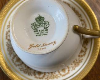Aynsley "Gold Dowery" Teacup & Saucer - 7892