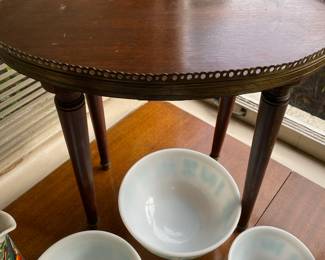 French Style Oval Side Table