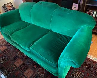 Green Velvet Couch
