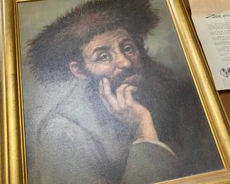 Portrait of Thinking Man by Severo Enrique Zavaleta