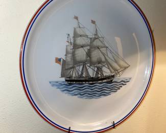 Mottahedeh Vista Alegre Our Martime Heritage Plate 