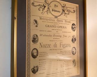 1900's Poster Of Metropolitan Opera House - Nozze di Figaro