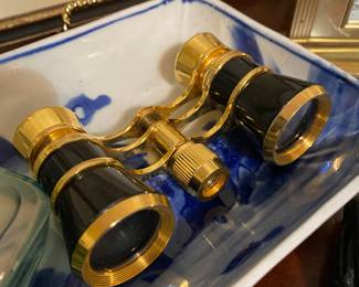 Black/Gold Opera Glasses