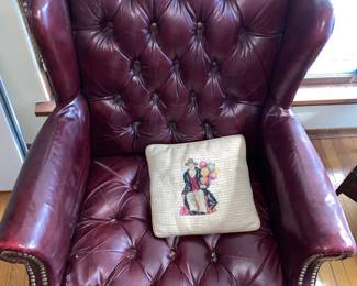 Pair of Burgundy Executor Office Chair