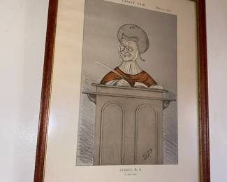 Vanity Fair Lithograph - Judges No 8 - A Little Lush