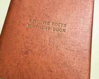Favorite Poets Birthday Book
